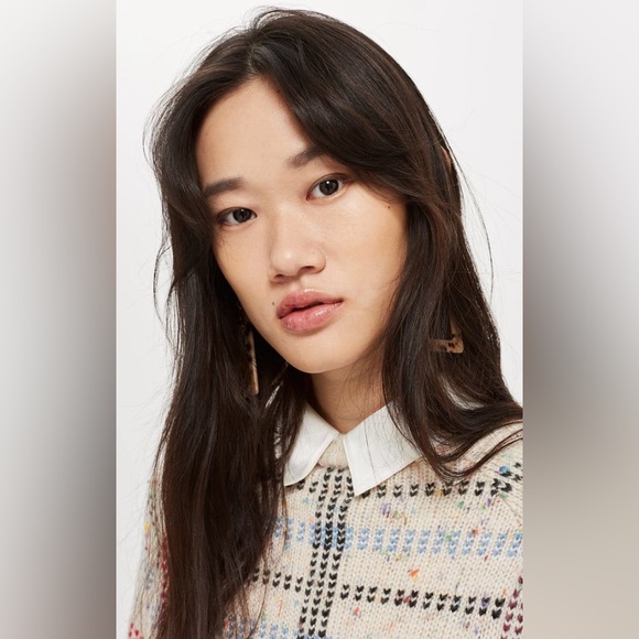 Topshop Check Pattern Sweater - Picture 4 of 14